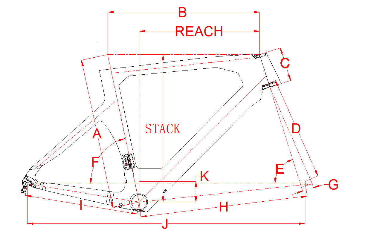 Carbon Triathlon Bike Frame