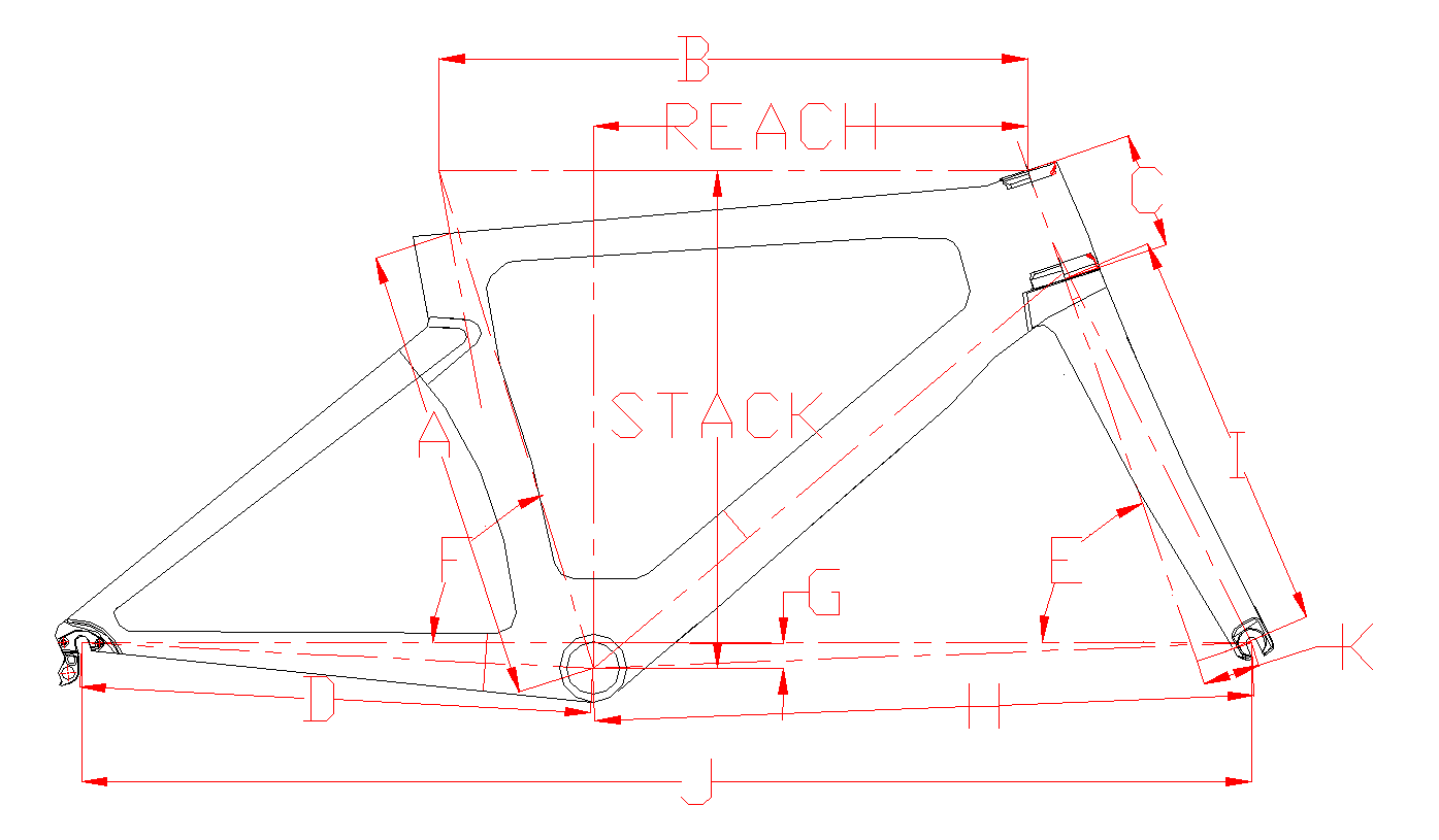 24in Road Bike Frame