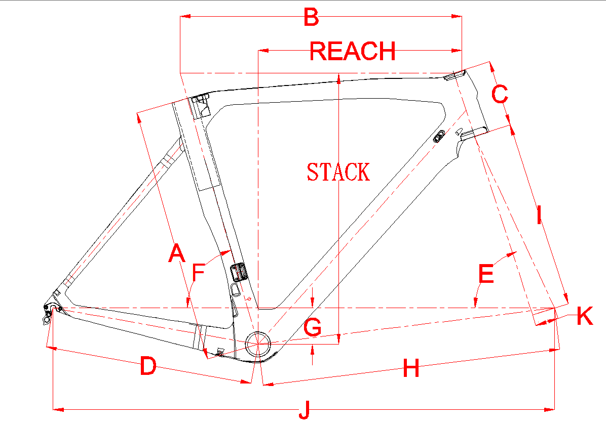 Aero Carbon Road Bike Frame